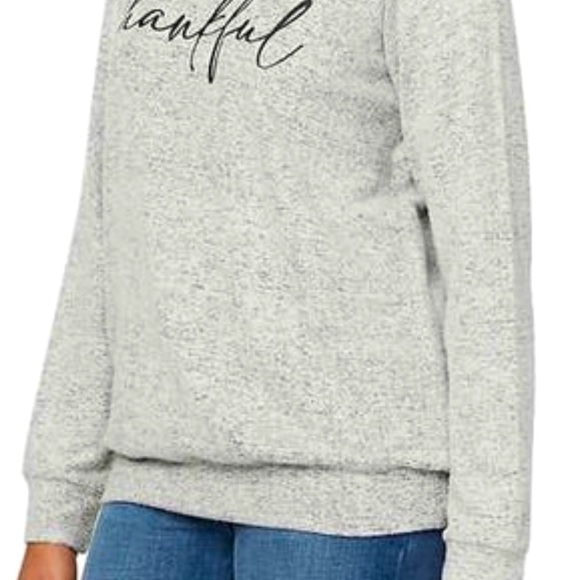 Woman’s XXL Banded hem top! “Thankful “ *nwt - Picture 2 of 7